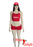 bombeira de short