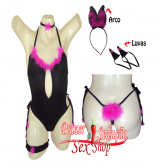coelha da playboy de Body preta