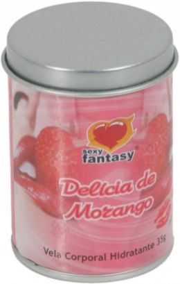 Vela hidratante beijável morango 35g
